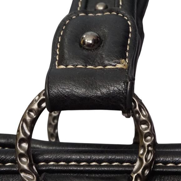 Trinity Ranch Concealed Carry Tote Bag Black Leather Western‎ Country Cowgirl - Picture 9 of 16